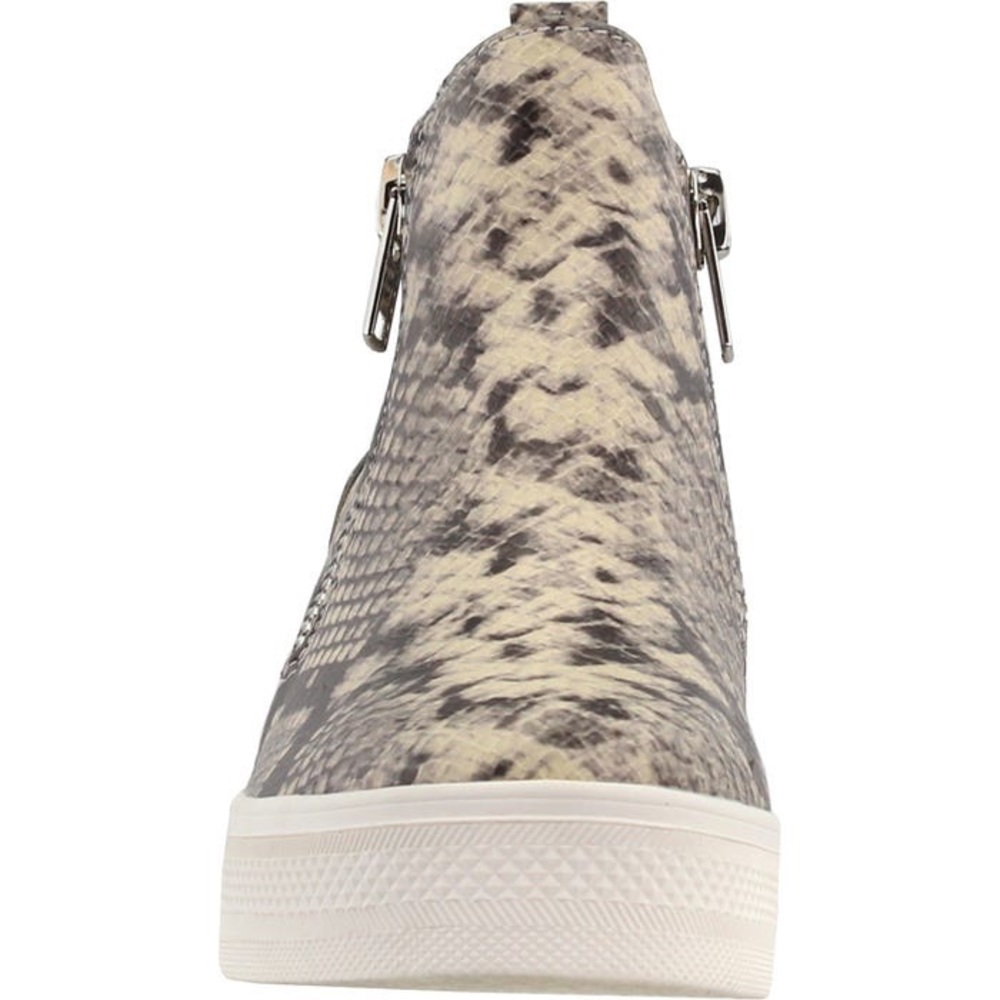 Steve Madden Wedgie High Top Tennis Shoe Snakeskin - Picture 5 of 7